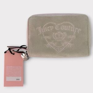 Juicy Couture Velour Zipper Wallet